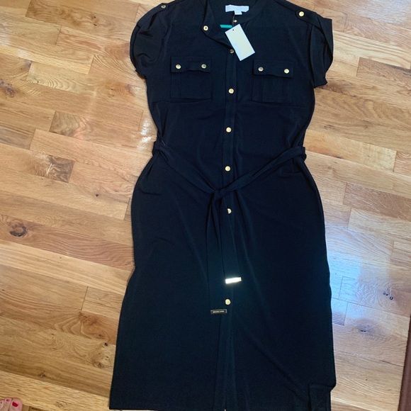 Michael Kors Dresses & Skirts - Michael Kors Black Dress w/ Tie Michael Kors Dresses & Skirts - Michael Kors Black Dress w/ Tie
